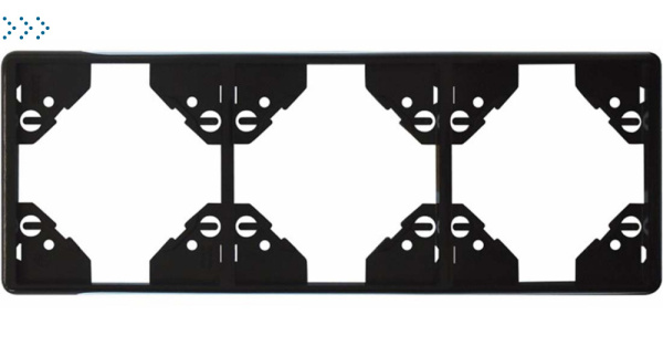 Вертикальная тройная рамка, чёрная (50932 TPT) Вертикальная тройная рамка, чёрная (50932 TPT)